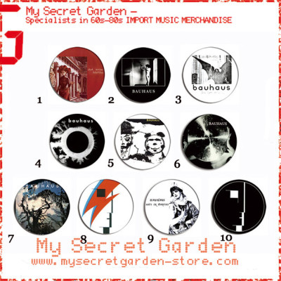 Bauhaus - In The Flat Field, Mask Album Pinback Button Badge Set ( or Hair Ties / 4.4 cm Badge / Magnet / Keychain Set )